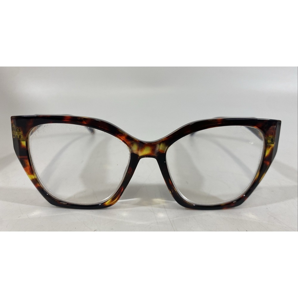 Nicole Miller Readers CatEye Glasses NM326  +2.50 Chunky Brown Acetate Tortoise